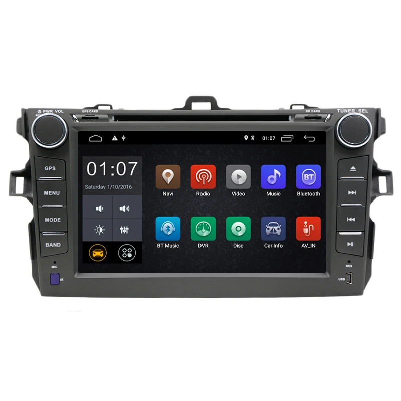 8 &quotAndroid 1 автомобильный DVD плеер GPS навигация для Toyota Corolla 2006 2007 2008 2009 2010 2011
