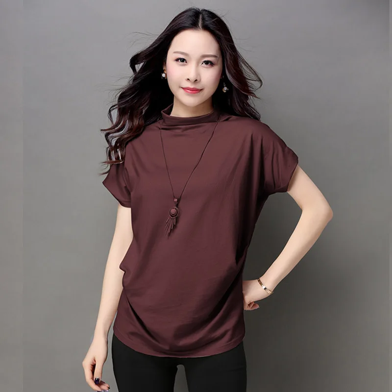 Футболка женская хлопковая с коротким рукавом летучая мышь лето 2018|t shirt women|camisetas
