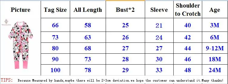 

Retail 2020 New spring newborn baby girl clothes Cartoon printing Minnie and mickey long-sleeved zipper conjoined baby climb