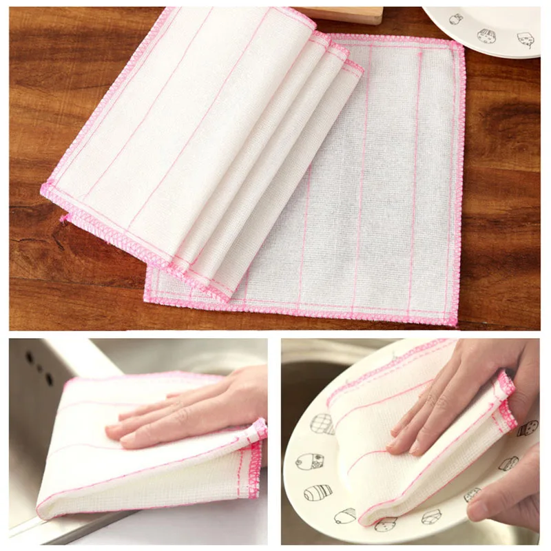 30*30 см чистящие полотенца из бамбукового волокна для посуды без масла посуда чаши