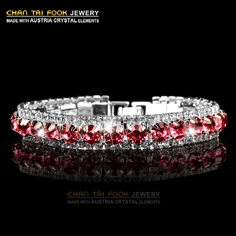 IREACESS новинка Роскошная ручная цепочка свадебный браслет для женщин Красный