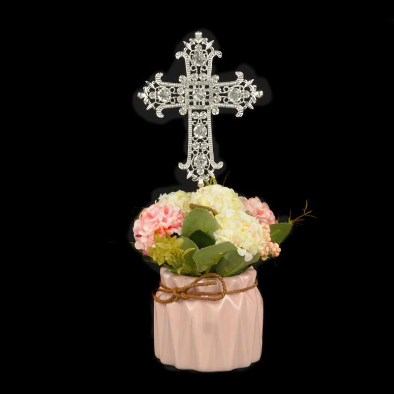 1 шт. Каваий Крест торт топперы религиозная Свадьба крещение крестины