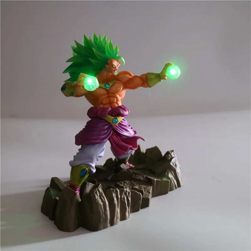 Драконий жемчуг Z Broly Saiyan Коллекционная Ночная лампа Детские куклы DBZ фигурки для