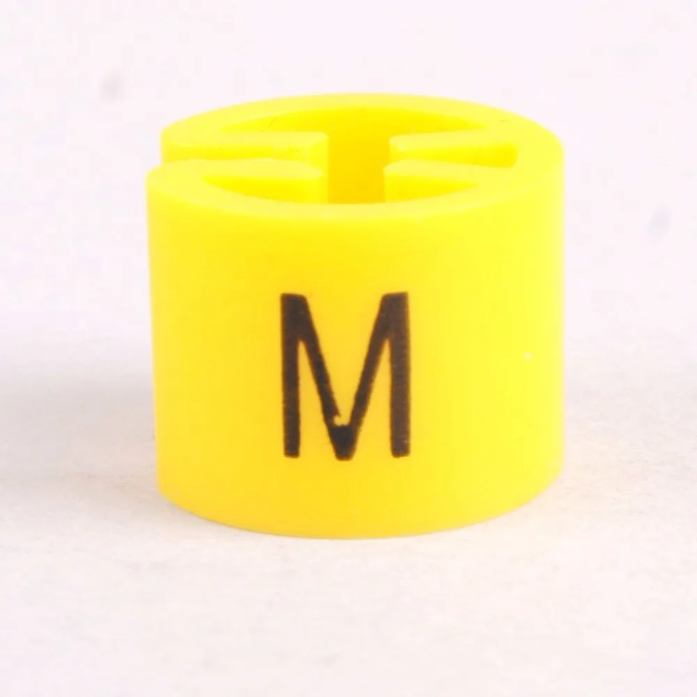 M Yellow XS-5XL 100 шт цветные вешалки для одежды размер r бирка пластиковая одежда все размеры маркеры бирки для Diy одежды магазин ювелирных изделий Аксессуары - Цвет: M Yellow