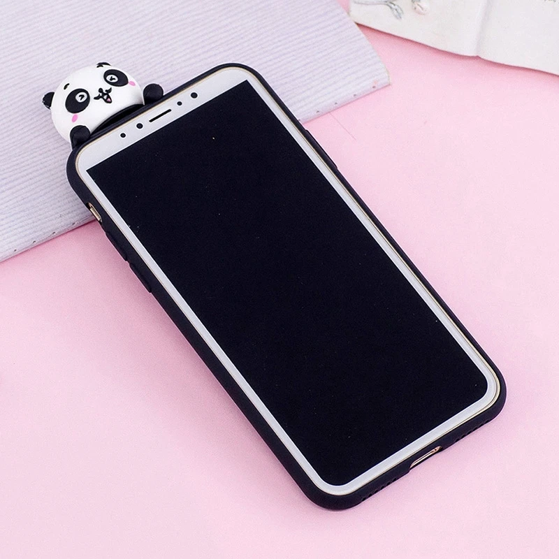 3D чехол для iPhone 6, 7, 8 plus, чехол, панда, единорог, фрукты, фламинго, чехол для телефона s, для iPhone 5S, 5, SE, чехол для iPhone X, чехол