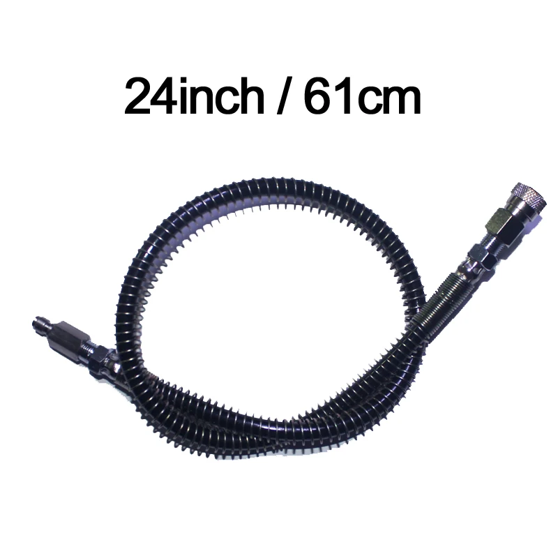 24inch 61cm Airsoft pcp Пейнтбол баллонов брандспойт 15/24/37/52 дюймов высокое Давление Microbore удаленного заполнить гибкий шланг расширение - Цвет: 24inch 61cm