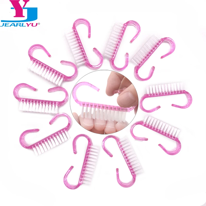 100 шт./лот розовый цвет набор кистей для ногтей уход маникюр мягкое удаление пыли