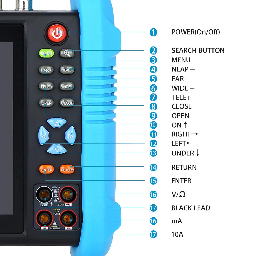 SEESII 7 &quot4 к 8 Гб TVI CVI AHD HD SDI/EX SDI камера мультиметр PTZ POE Тест CCTV IP тест er монитор wifi HDMl