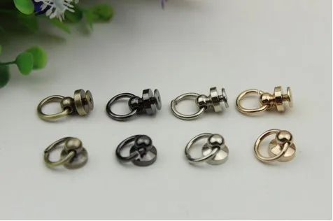 10 шт./партия) diy аксессуары для сумок металлические пакеты с боковым шуруп с кольцом сумка Пряжка все виды заклепок на гвоздь