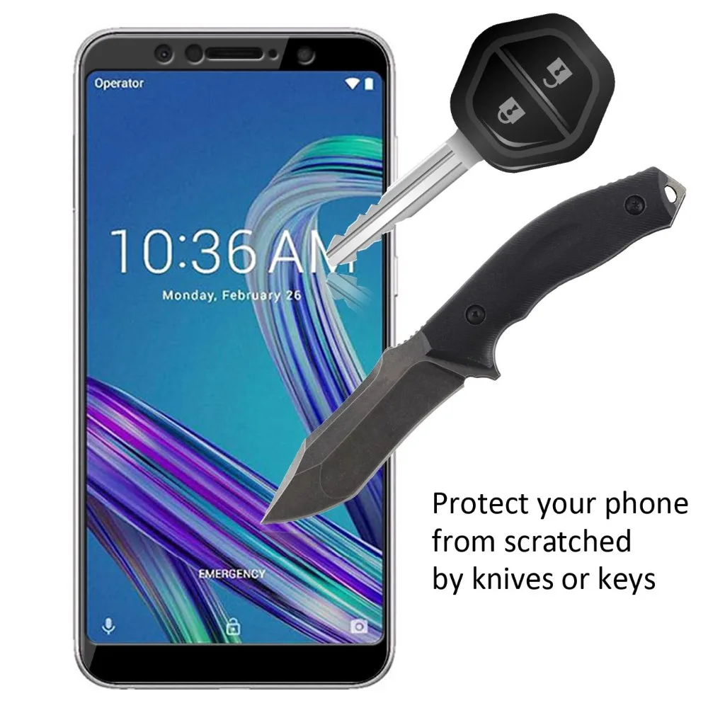 Защитное стекло закаленное для Asus Zenfone Max Pro M1 ZB601KL | Мобильные телефоны и