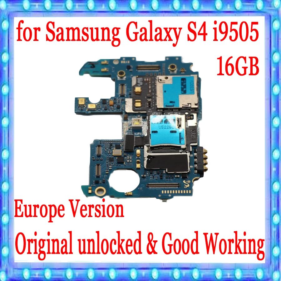 Европейская версия для Samsung Galaxy S4 i9505 материнская плата с системой Android 16 ГБ