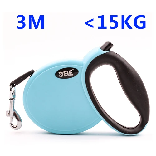 BlueB 3M 15KG Лучшее собака воротники цепи собака привести retractable поводок собаки упряёи ёивотного chain pet продукт товаров веревку цепи 25kg 40kg большая собака - Цвет: BlueB 3M 15KG