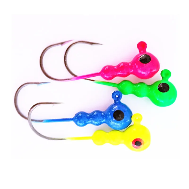30 шт./lotFishing Lead Jigs Head рыболовный крючок Мягкие приманки перевернутые крючки 5 г 7 10