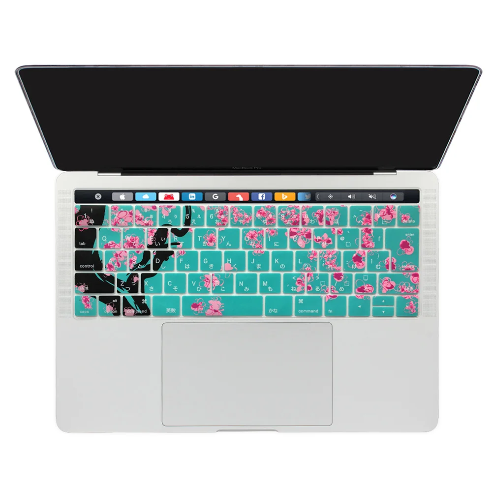 Batianda Pro 13 3 Cherry японский Клавиатура кожного покрова для 2016/MacBook 2017 retina 15 дюймов с Touch