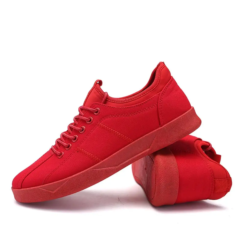 2018 Canvas Shoes Men Lace Up Casual fashion Solid Breathable Male Footwear Spring Autumn Flats Outdoor Street | Обувь