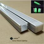 10-40 шт.лот 20-80 м светодиодный алюминиевый профиль для 11 мм печатной платы, W16 * H12 светодиодная балка световой корпус, Светодиодная лента световой Канал