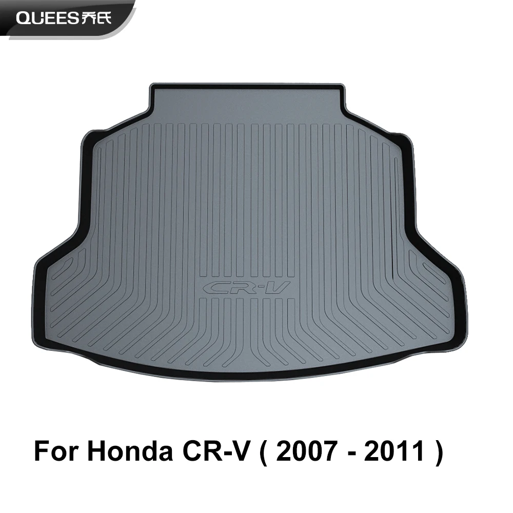 Quees индивидуальной подгонки Коврики для багажника ковры лоток коврик Honda CR V CRV 2007