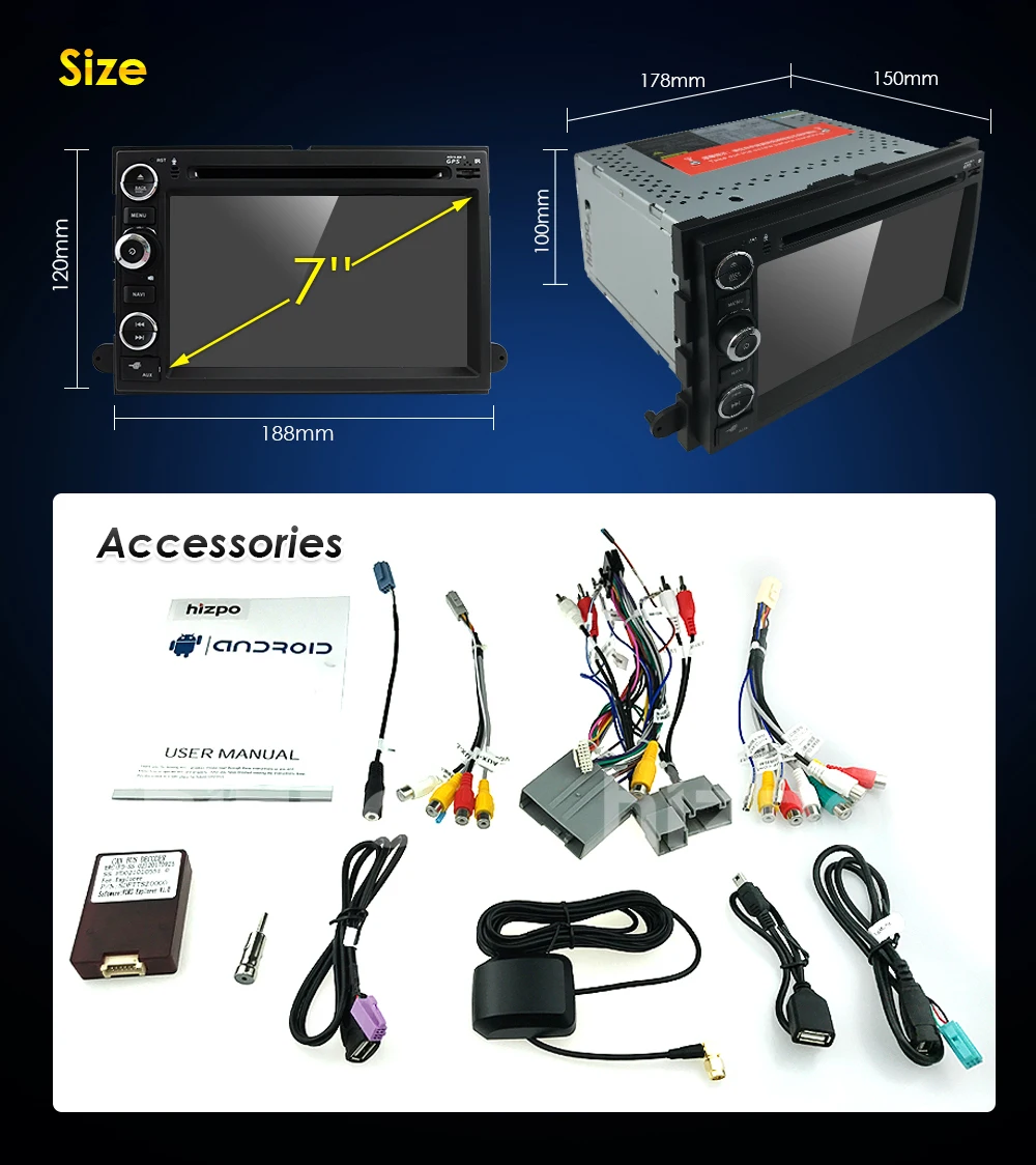 Android8.0 4 Гб + 32 ГБ Автомобильный dvd плеер GPS навигация для Ford F150 F250/F350 Explorer Edge Mustang Escape