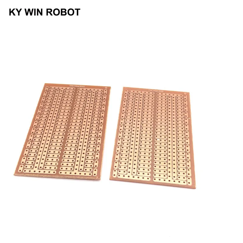 2 шт./лот DIY 4,5*7 см Прототип бумага PCB Универсальный Эксперимент Матрица платы 4,5x7 см