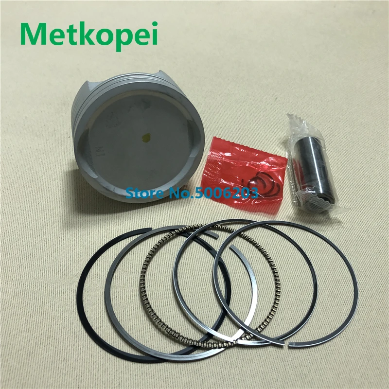Motorcycle CBF150 piston 57.3 mm bore 14 pin 0.8*0.8*1.5mm ring set kit assembly for Honda 150cc CBF 150 egine spare parts | Автомобили и