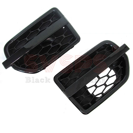 GLOSS BLACK Тюнинговые части SVSPS ABS 1 комплект вентиляционные боковые отверстия переднее крыло Заборная решетка для Land Rover для Дискавери 4 LR4 стайлинга автомобилей - Цвет: GLOSS BLACK