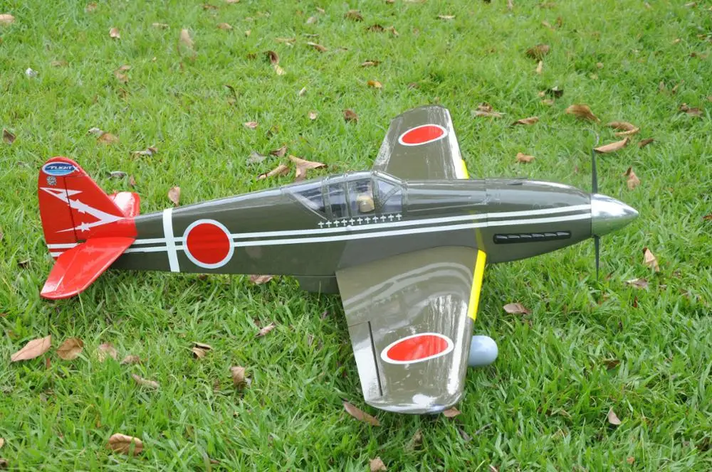 Kawasaki Ki 60 Hien 52.8 дюймов/1343 мм Nitro и Electric WWII обновленная версия радиоуправляемого