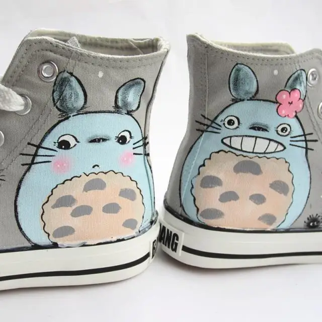 Кеды High-Q унисекс Tonari no Totoro plimsolls холщовые ботинки на шнурках повседневные с