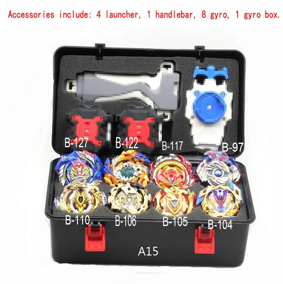 Набор комбинированных игрушек Beyblade Burst, Beyblades Arena, Bayblade, металл, Fusion 4D, с пусковой установкой, волчок, Bey Blade, лезвия, игрушки - Цвет: A15
