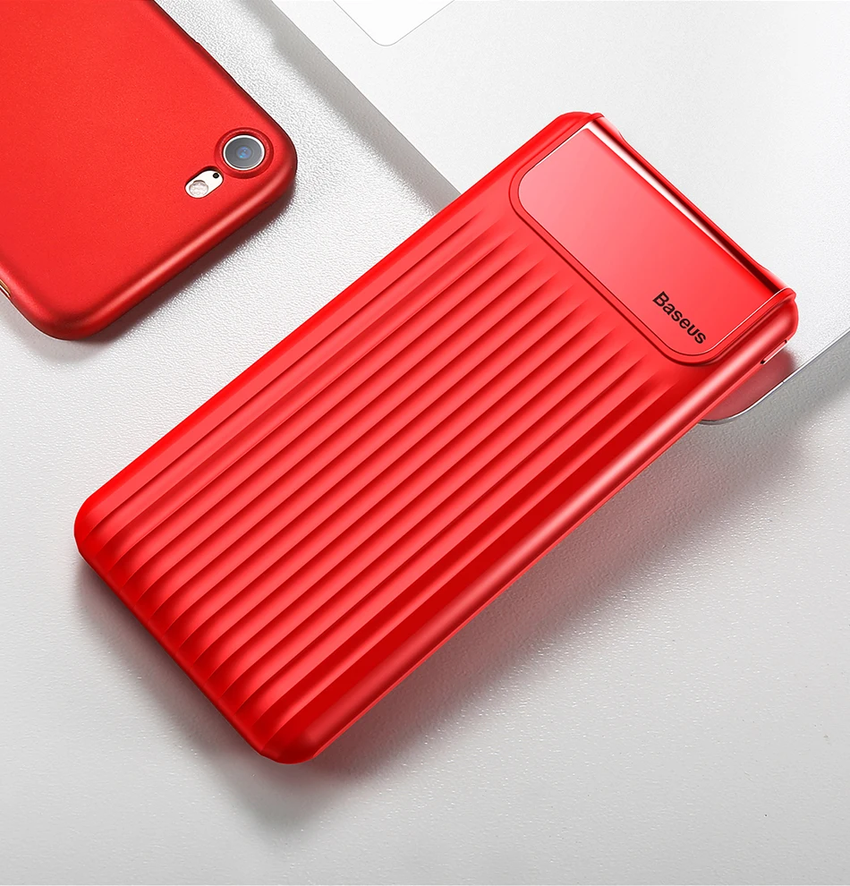 Baseus 10000 мАч lcd Dual USB Quick Charge 3,0 power Bank для iPhone XS Max 8 7 6 samsung Xiaomi QC3.0 power bank зарядное устройство