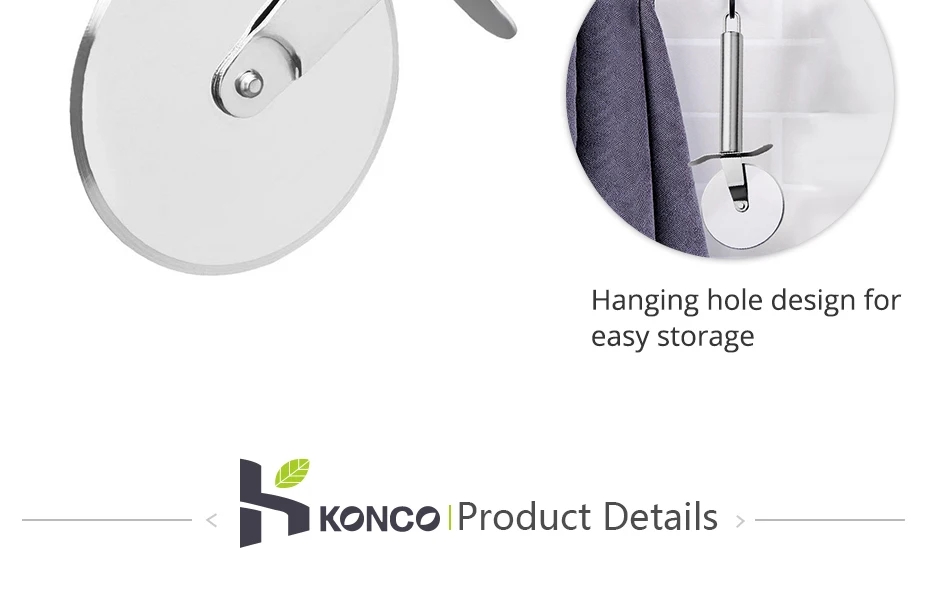 KONCO из нержавеющей стали для пиццы колеса и резак круглый пиццы делитель нож для выпечки ПАСТА ТЕСТО кухонные инструменты для выпечки режущие инструменты