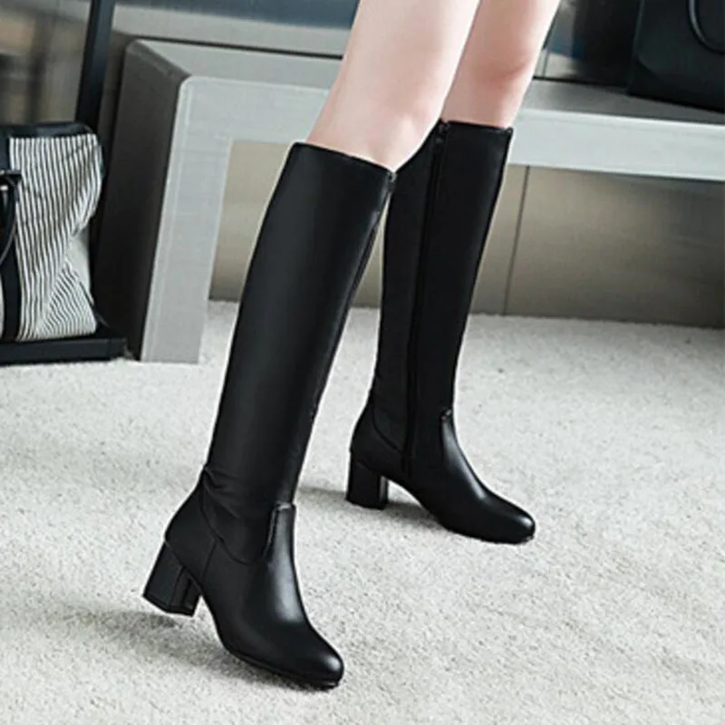 KNCOKAR женские сапоги новые рыцарские Сапоги на осень и зиму большие размеры 35-45 |