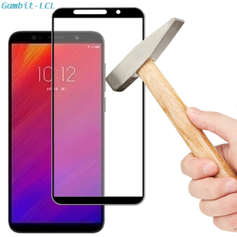 3D Tempered Glass For Lenovo A5 Full Cover 9H Protective film Screen Protector 2018 5.45&quot L18011 | Мобильные телефоны и