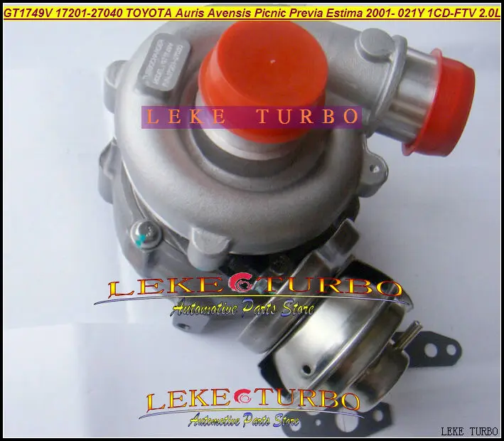 Бесплатная доставка Турбокомпрессор GT1749V 17201-27040 801891-0001 721164-0006 801891 для TOYOTA RAV4 D4D 01-