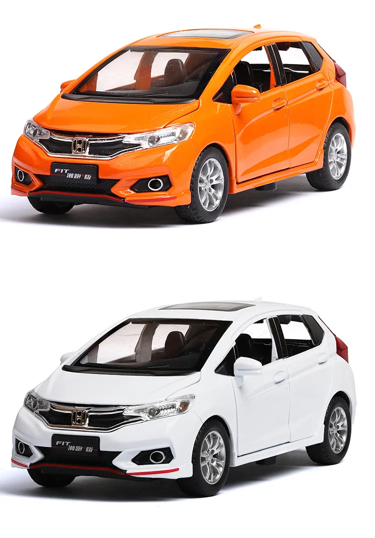 1:32 игрушечный автомобиль Honda Fit Металлический Игрушечный литой автомобиль Diecasts& игрушечный Транспорт модель автомобиля волчий ВОИН модель автомобиля игрушки для детей