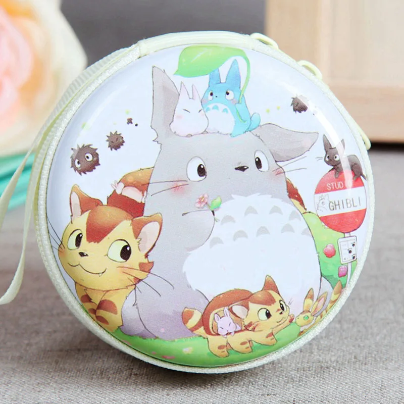 6 Милая женская мини-сумка Kawaii Totoro, мультяшная монета Totoro, кошелек для девочек, сумка для наушников, свадебный подарок, рождественский подарок - Цвет: 6