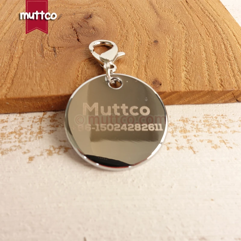 Именные Жетоны для собак Круглый идентификатор с лазерной надписью цинковый