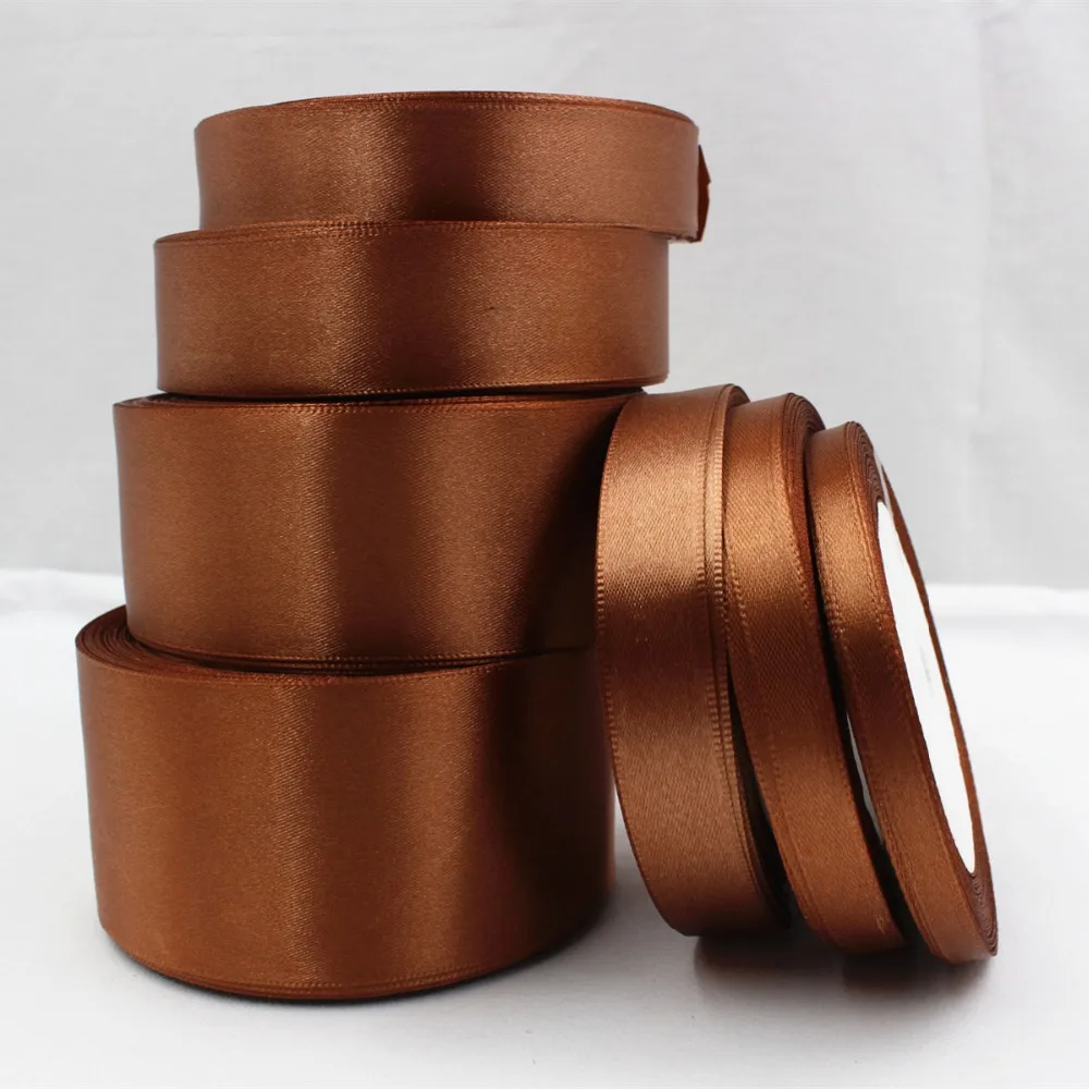

030 ,free shipping Wholesale 25 Yards Silk Satin Ribbon , Wedding decorative ribbons, gift wrap, DIY handmade materials