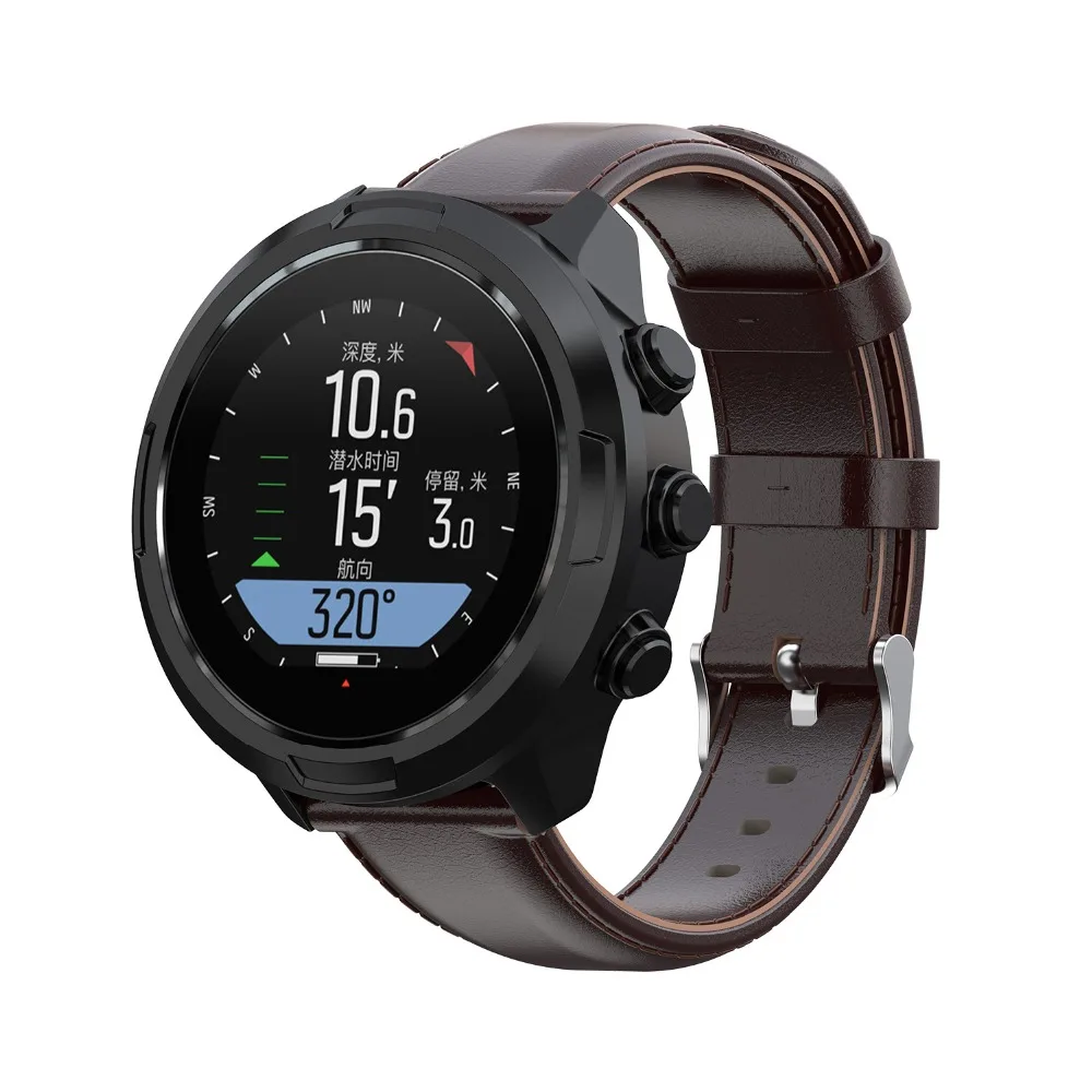 Взгляд фокус Quick Release кожаный ремешок для часов для Suunto 9 Band 24 мм Suunto D5 ремешок траверс ремешок Спартанский спортивный ремешок для наручных часов