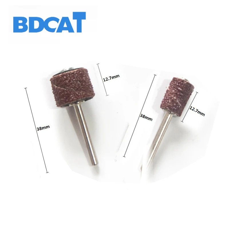 BDCAT 100 шт. шлифовальные ленты рукава и 2 оправы электрический шлифовальный круг