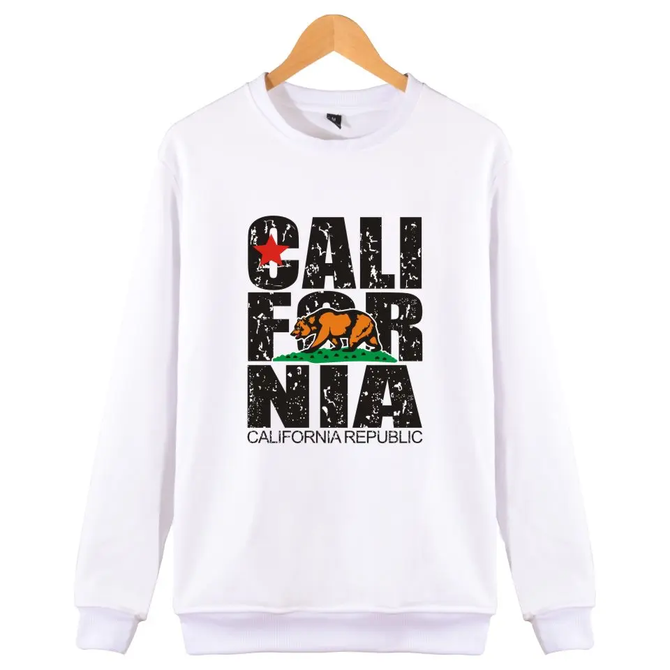 California Flag монолитным капюшоном мужская Толстовка Мода California Flag толстовка мужская длинная осенняя и зимняя повседневная одежда