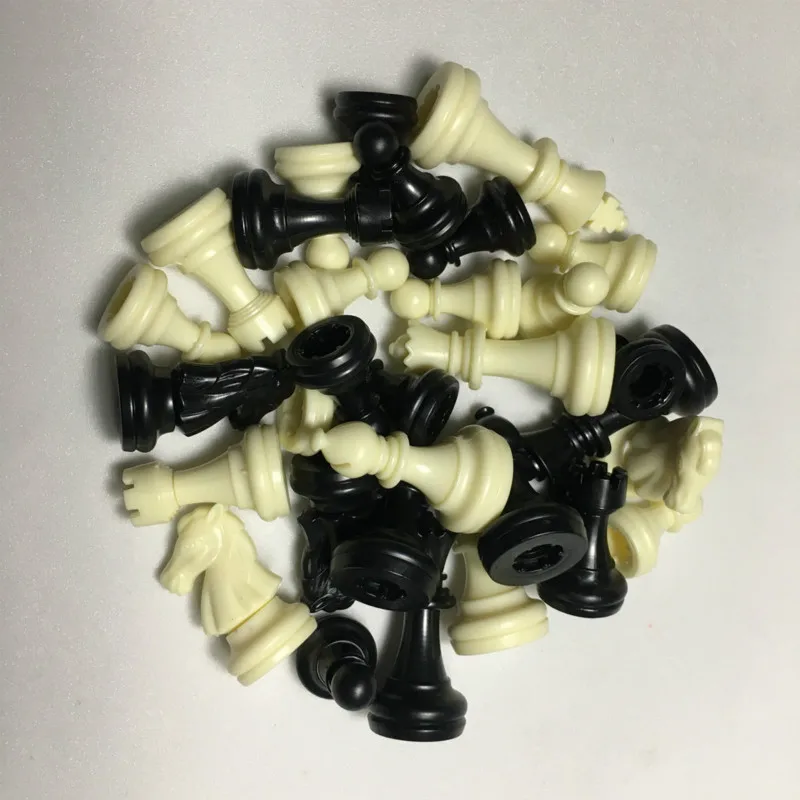 

High-end Cross-border Supply Plastic Chess Pieces Wang Gao 49mm Without Chess Board