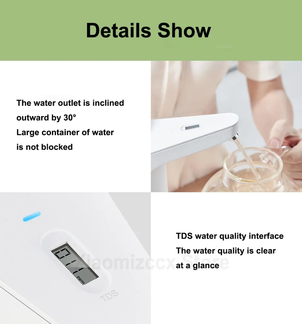 Xiaomi XiaoLang TDS автоматический мини сенсорный выключатель водяной насос беспроводной Перезаряжаемый Электрический диспенсер водяной насос для кухни U