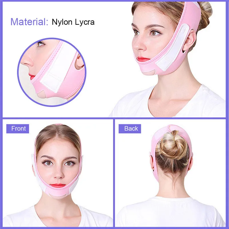 Тонкий Массажер для подтяжки лица Уход за кожей маска ремень лицевой массажер
