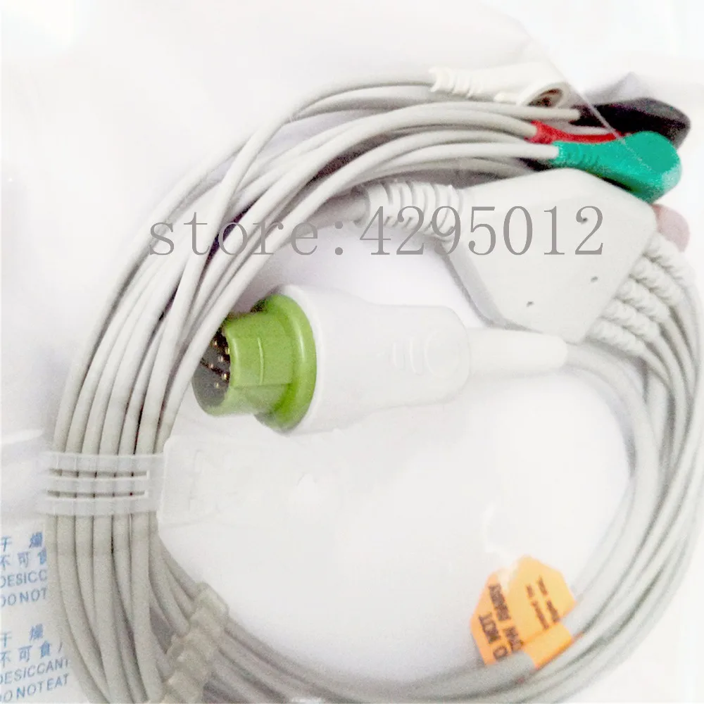 

Biolight A series ECG cable, snaps and clips ends all use