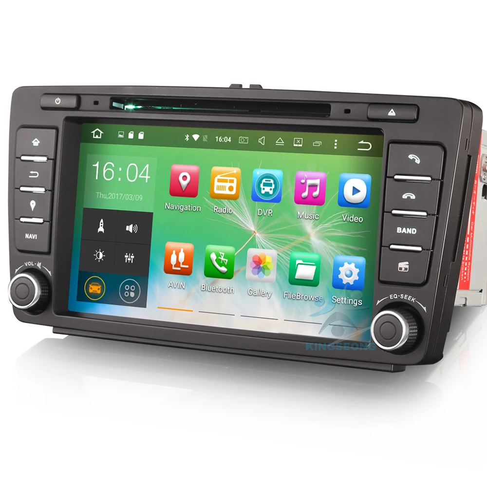 Восьмиядерный Android 6 0 Автомобильный DVD GPS Авторадио для SKODA OCTAVIA 2009 2012 CD