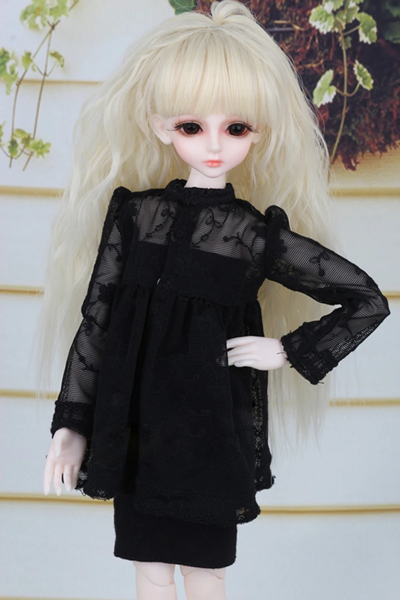 Высшее качество 1/3 1/4 1/6 BJD Кукла SD одежда Черное Платье для девочки подарок кукла