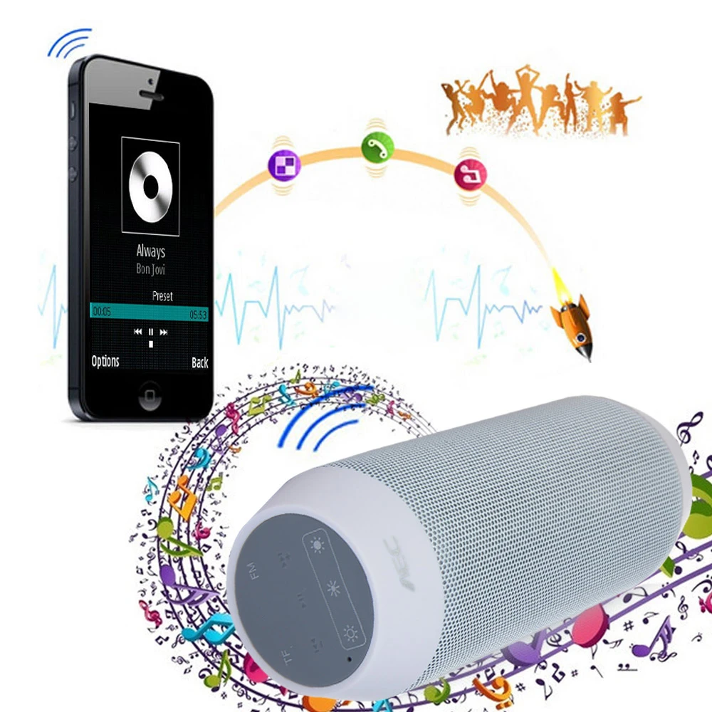 BQ 615 I Портативный беспроводной Bluetooth 3 0 стерео звук динамик с Magic Танцы Красочные