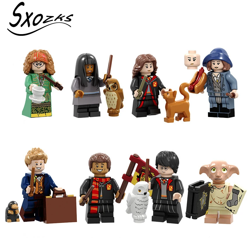 Игрушки Одиночная продажа Harri potterr волшебный волшебник Добби ЧО ЧАНГ совместимый