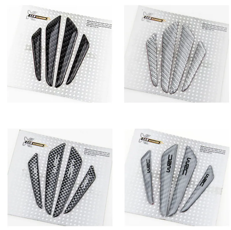4 шт./лот Стайлинг автомобиля из углеродного волокна двери боковые края защитные