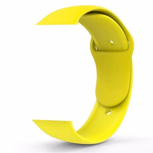 Yellow 38 мм 40 мм 42 мм 44 мм спортивный мягкий силиконовый ремешок для часов Apple Watch серии 1 2 3 4 Сменный ремень наручный ремешок для iWatch - Цвет ремешка: Yellow